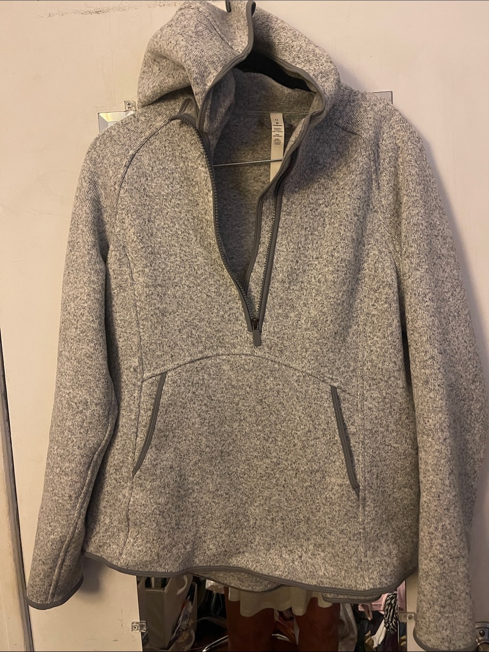 lululemon Grey Pullover. Size 12